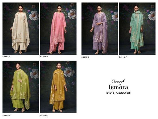 Ganga Fashion Ismera 4913 Pure Cotton Dress Material - Amrah Wholesale