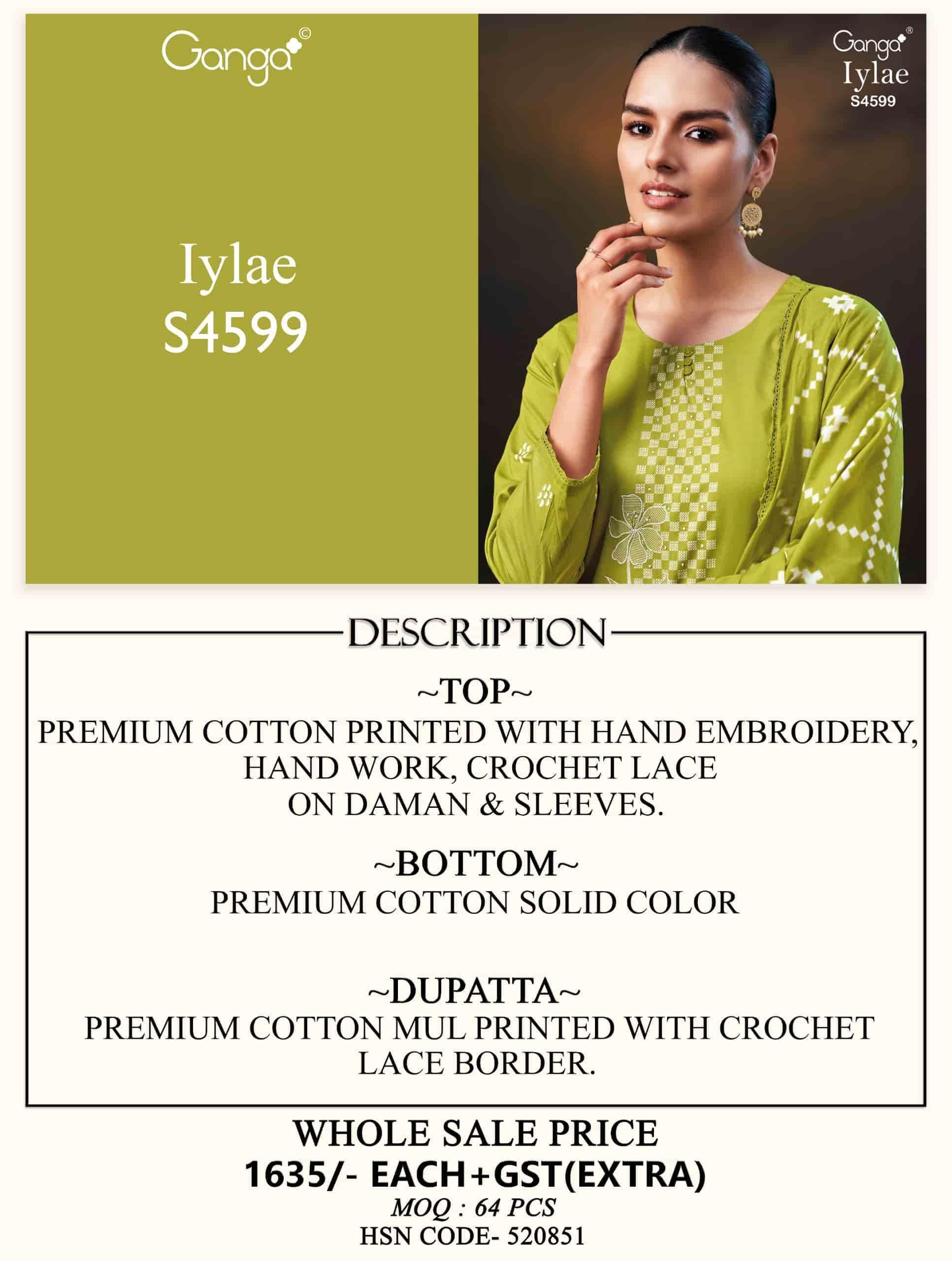 Ganga Iylae 4599 - Amrah Wholesale