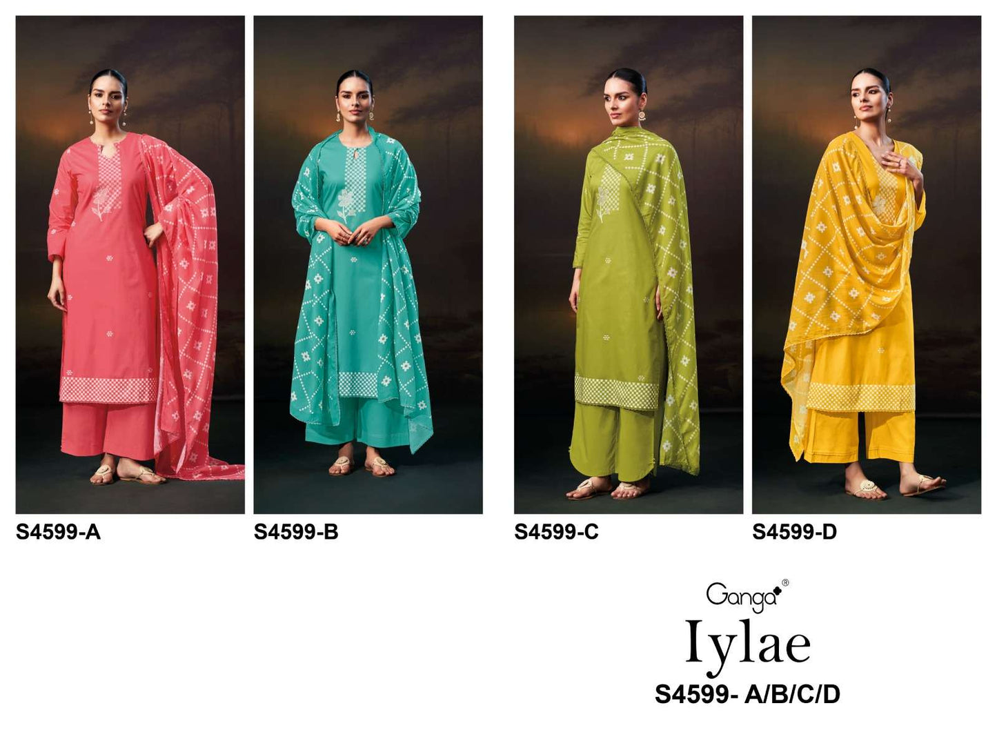 Ganga Iylae 4599 - Amrah Wholesale