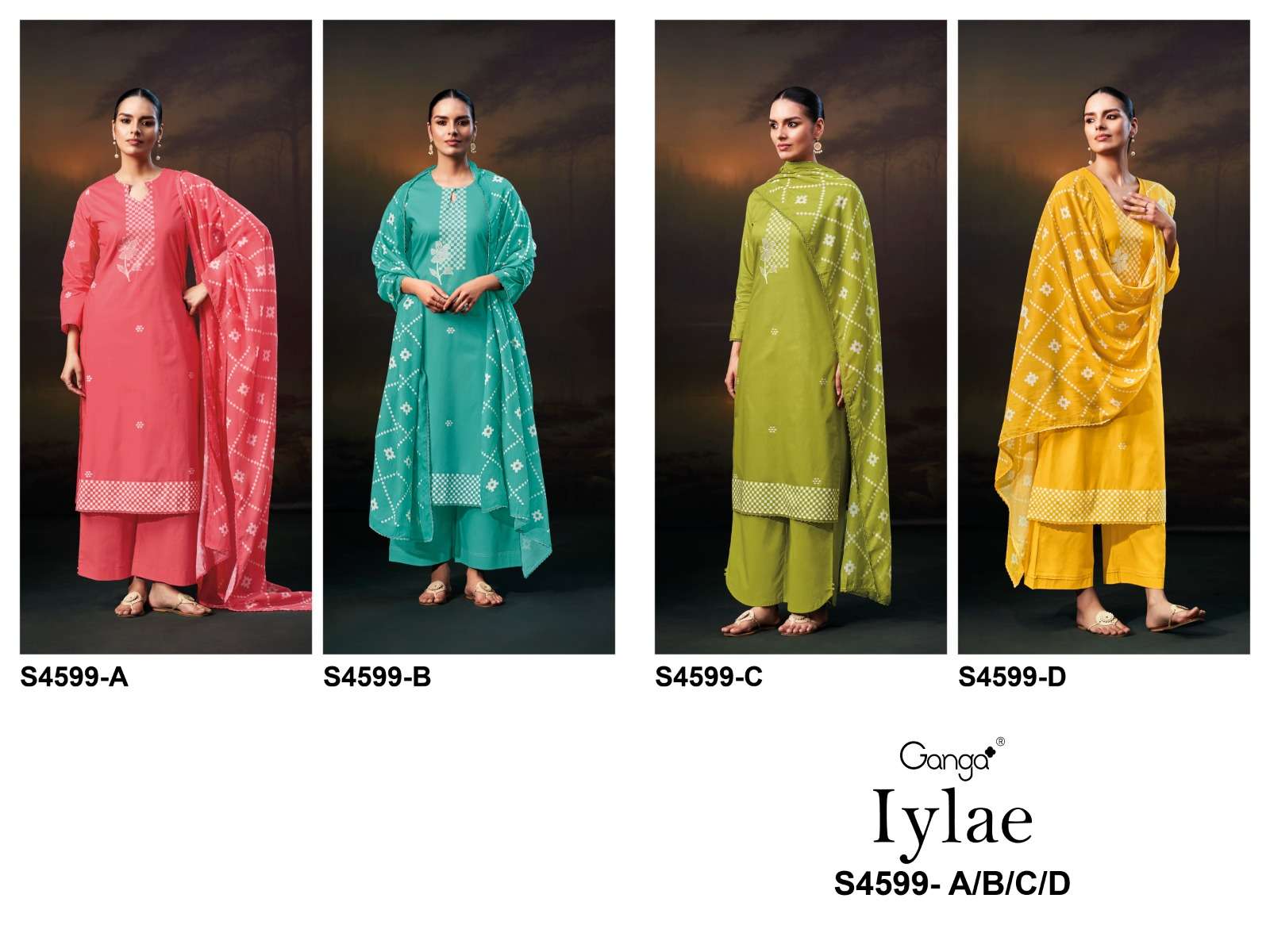 Ganga Iylae 4599 - Amrah Wholesale