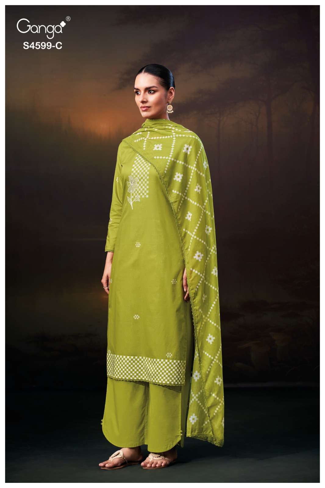 Ganga Iylae 4599 - Amrah Wholesale