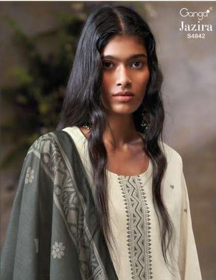Ganga Fashion Jazira 4842 Premium Cotton Dress Material