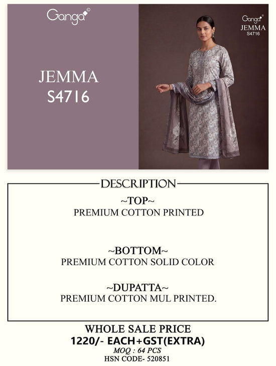 Ganga Fashion Jemma 4716 - Amrah Wholesale