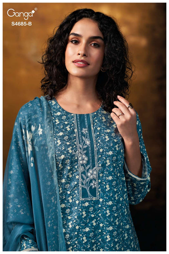 Ganga Fashion Jiyael 4685 Dress Material - Amrah Wholesale