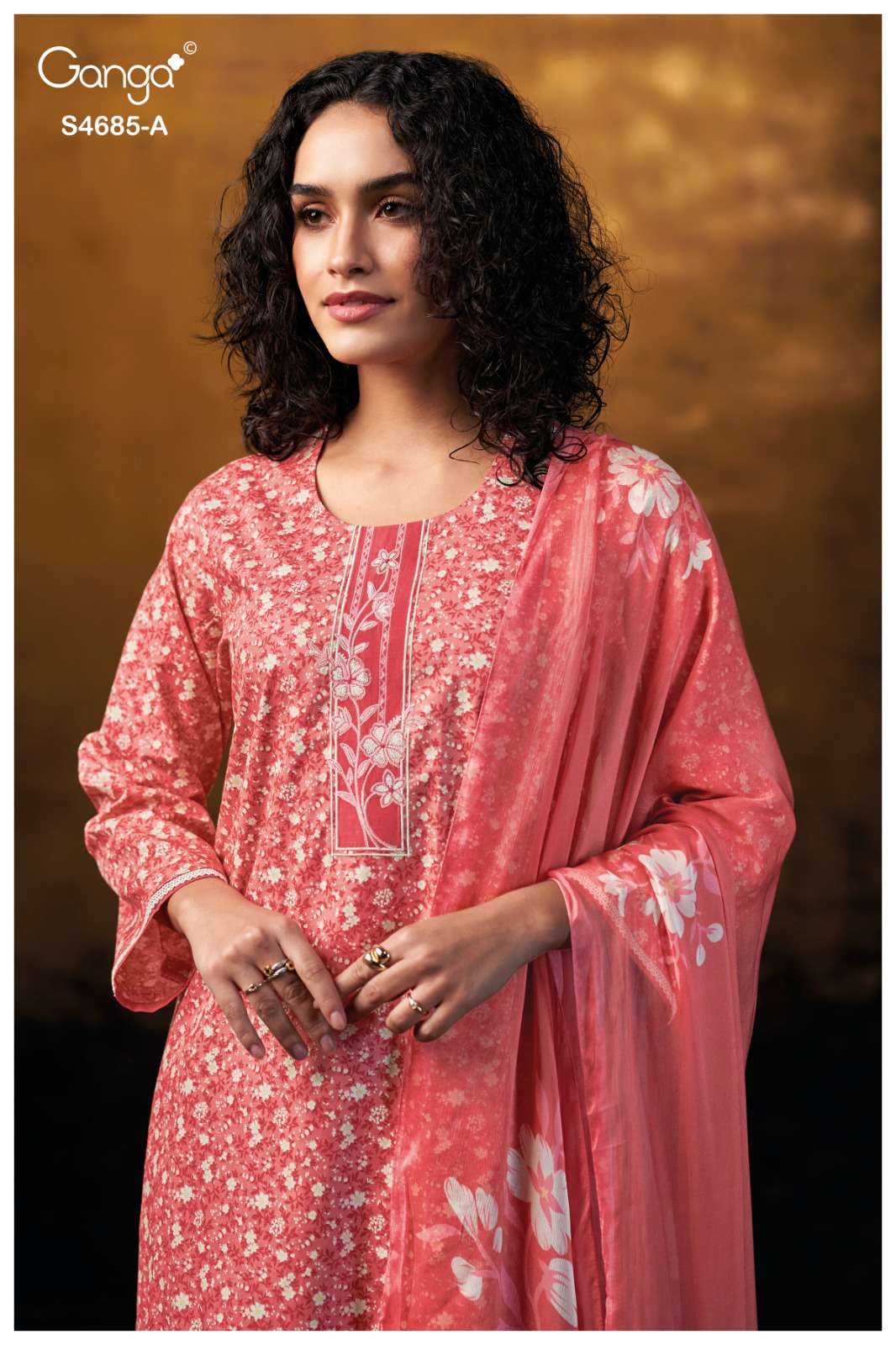 Ganga Fashion Jiyael 4685 Dress Material - Amrah Wholesale