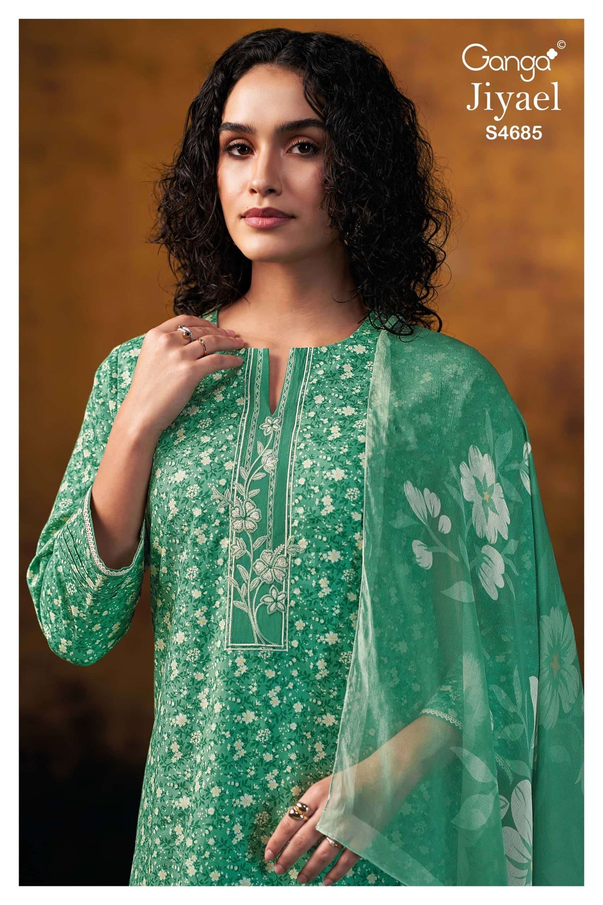 Ganga Fashion Jiyael 4685 Dress Material - Amrah Wholesale