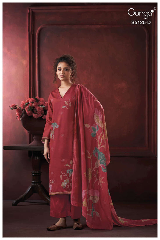 Ganga Fashion Karina 5125 Premium Cotton Satin Dress Material