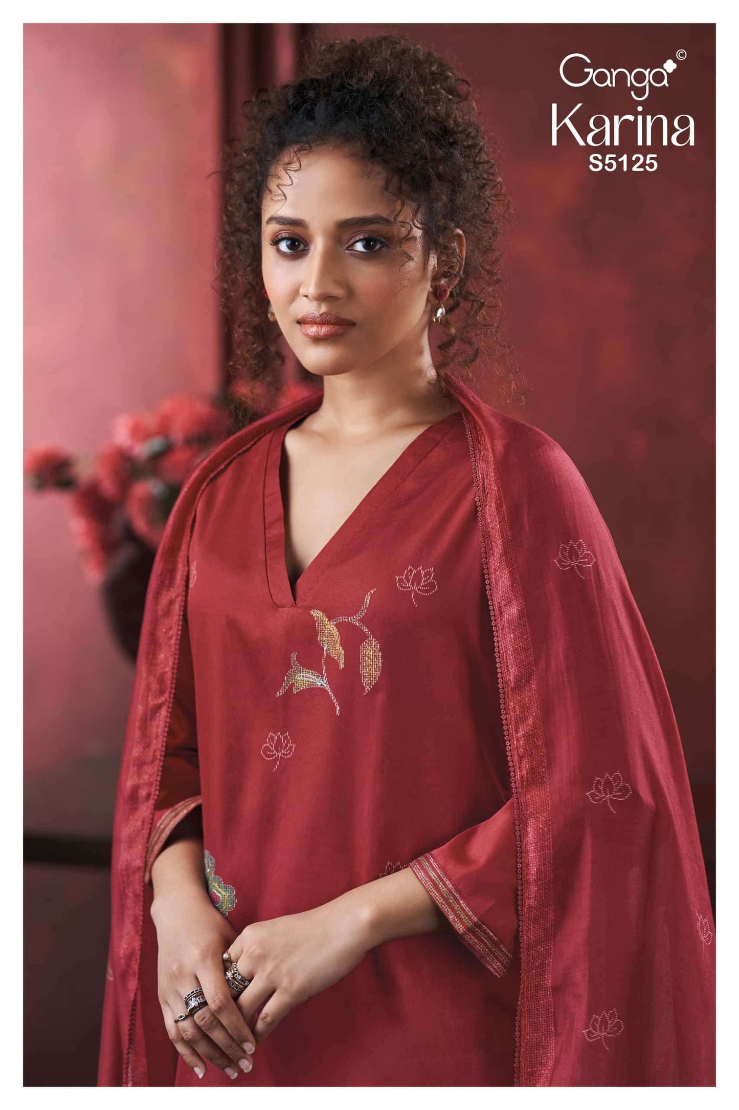Ganga Fashion Karina 5125 Premium Cotton Satin Dress Material