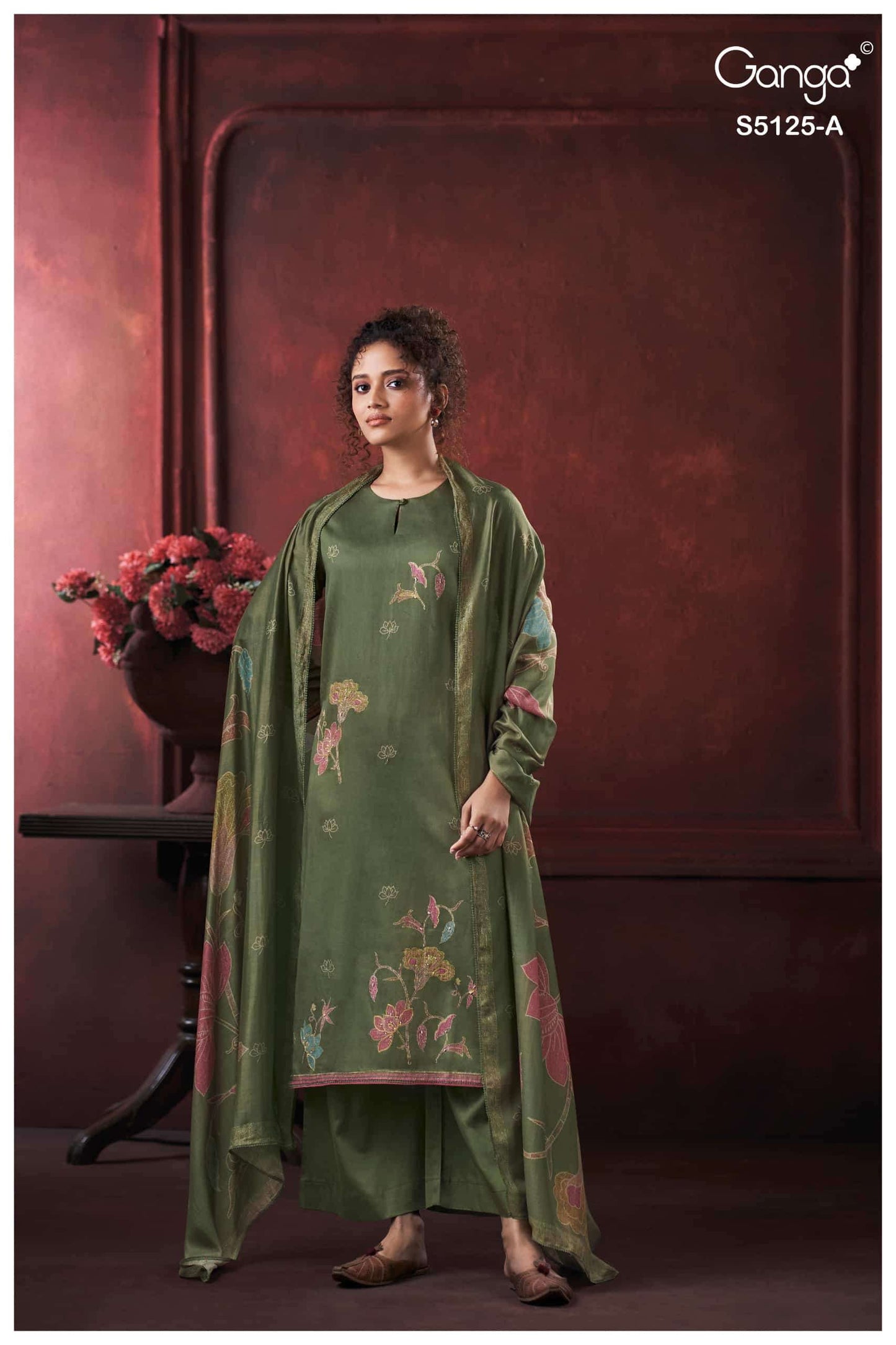Ganga Fashion Karina 5125 Premium Cotton Satin Dress Material