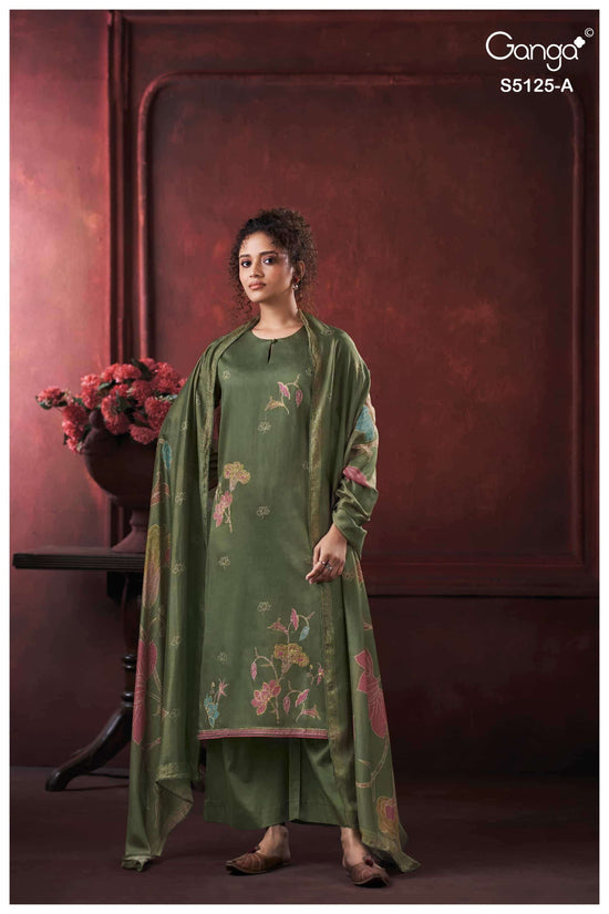 Ganga Fashion Karina 5125 Premium Cotton Satin Dress Material