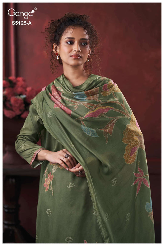Ganga Fashion Karina 5125 Premium Cotton Satin Dress Material