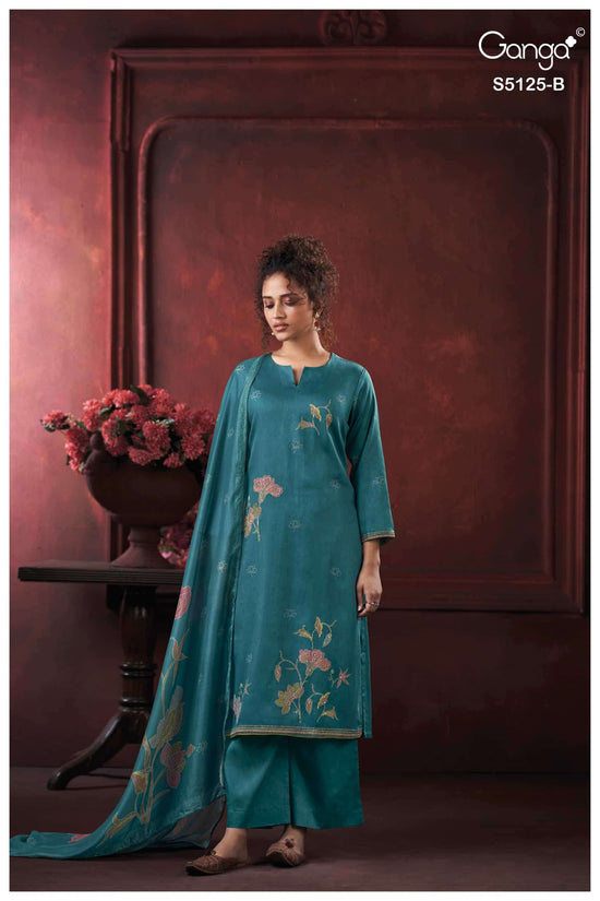 Ganga Fashion Karina 5125 Premium Cotton Satin Dress Material