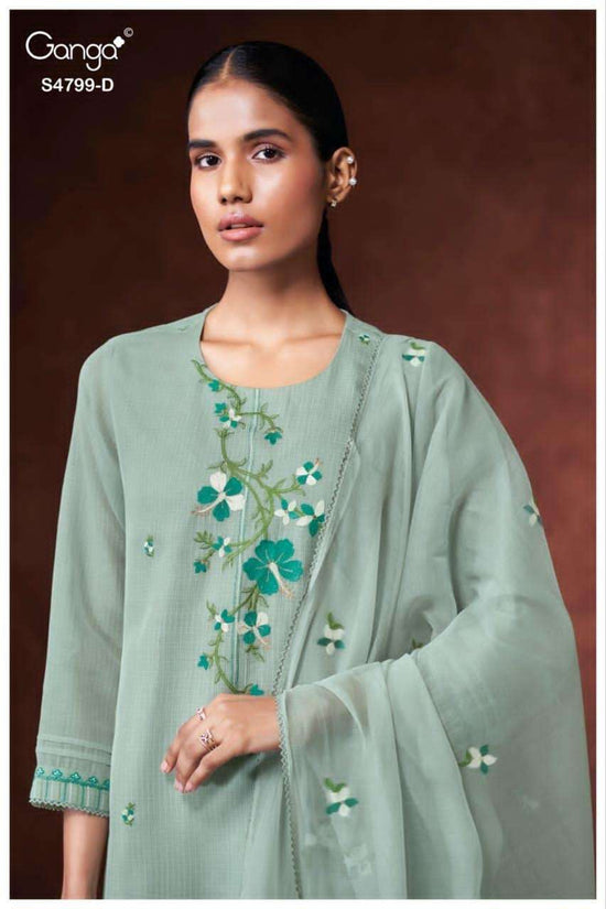 Ganga Fashion Katerine 4799 Bemberg Kota Dress Material