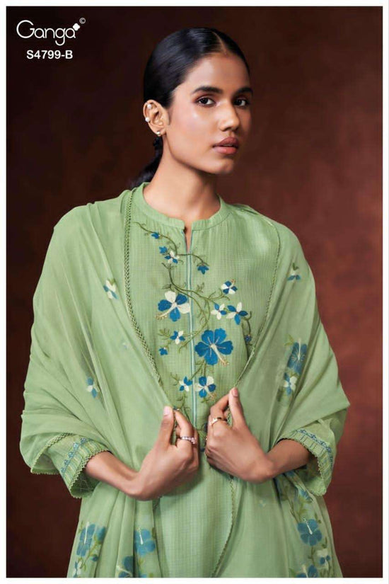 Ganga Fashion Katerine 4799 Bemberg Kota Dress Material
