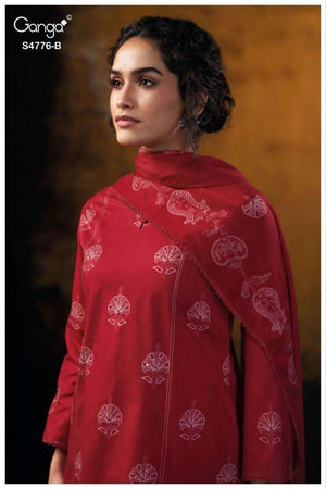 Ganga Fashion Kaviraah 4776 Premium Cotton Dress Material