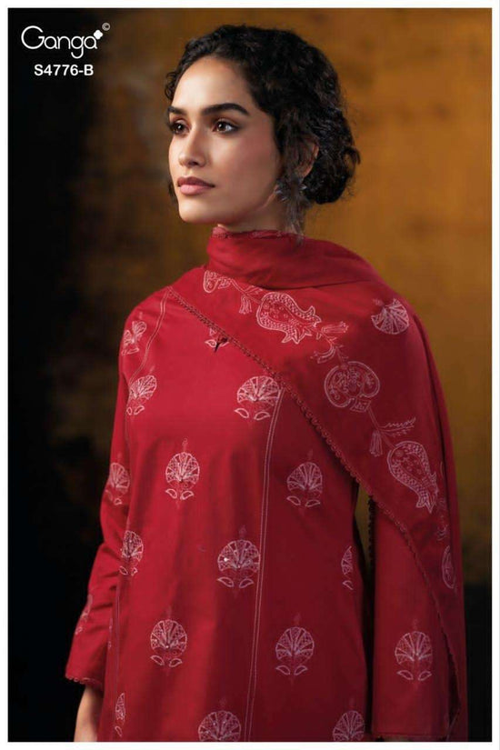 Ganga Fashion Kaviraah 4776 Premium Cotton Dress Material