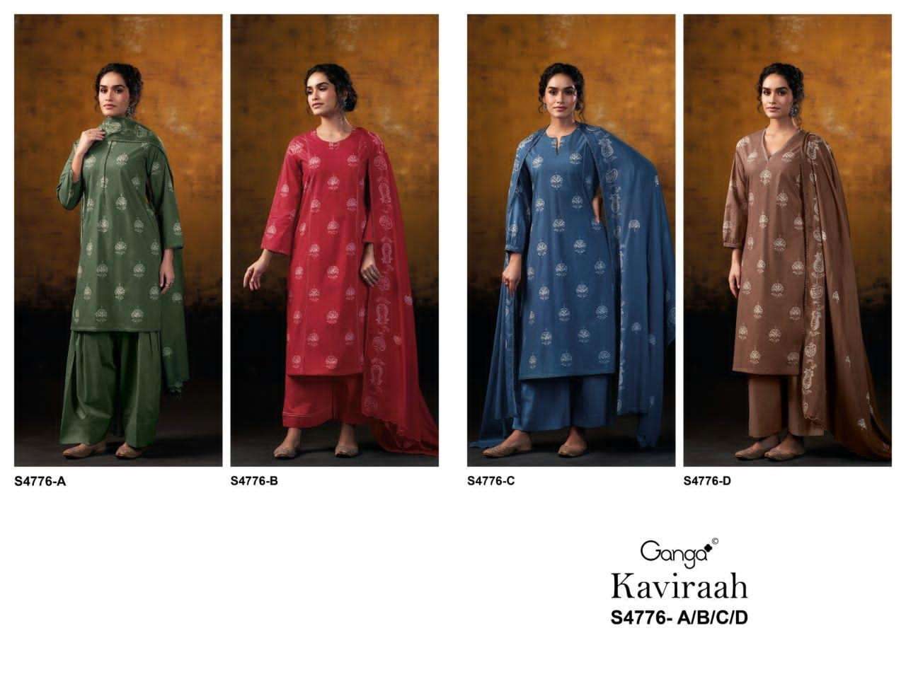 Ganga Fashion Kaviraah 4776 Premium Cotton Dress Material