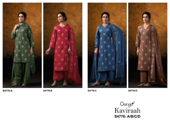 Ganga Fashion Kaviraah 4776 Premium Cotton Dress Material