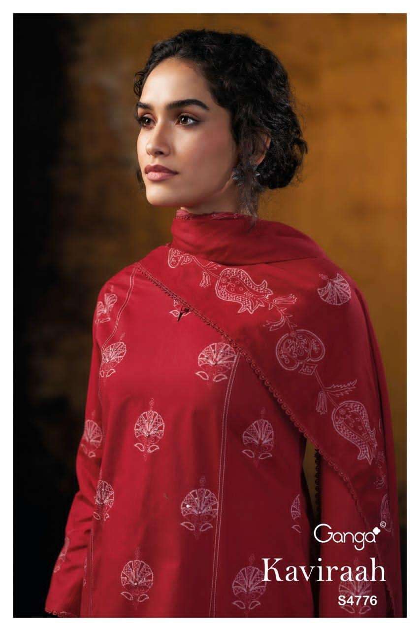 Ganga Fashion Kaviraah 4776 Premium Cotton Dress Material