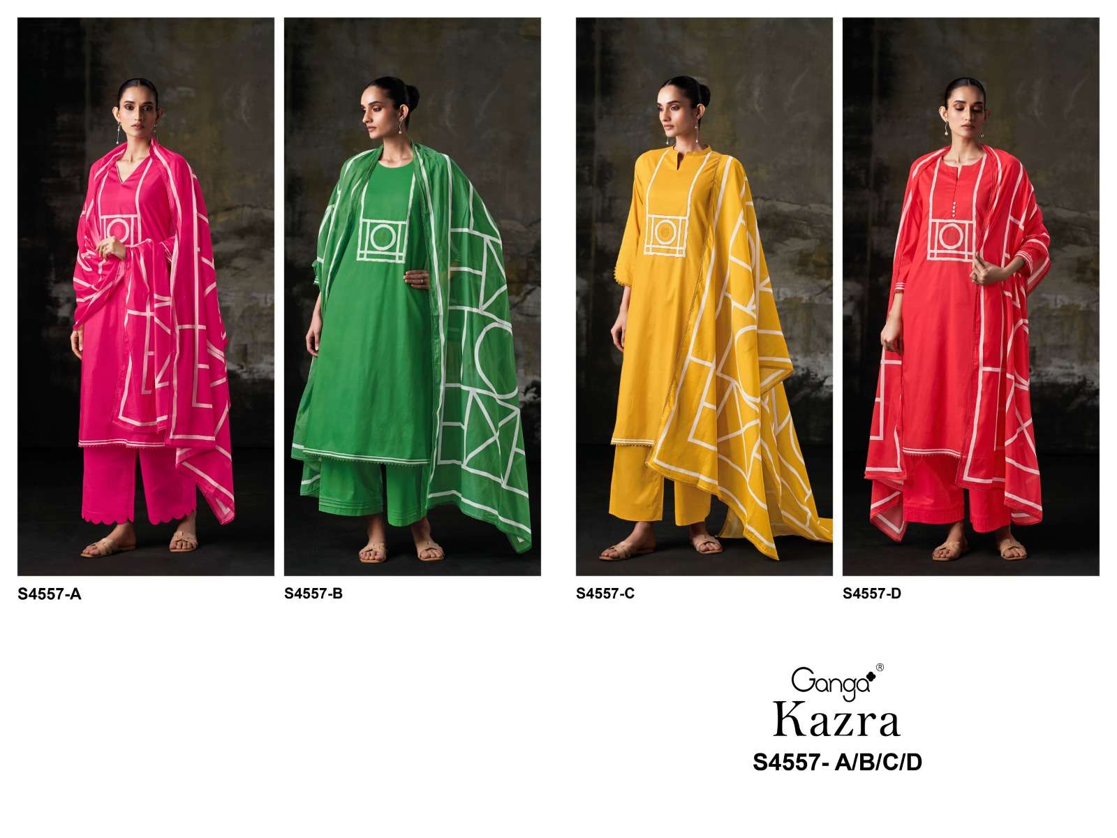 Ganga Fashion Kazra 4557 - Amrah Wholesale
