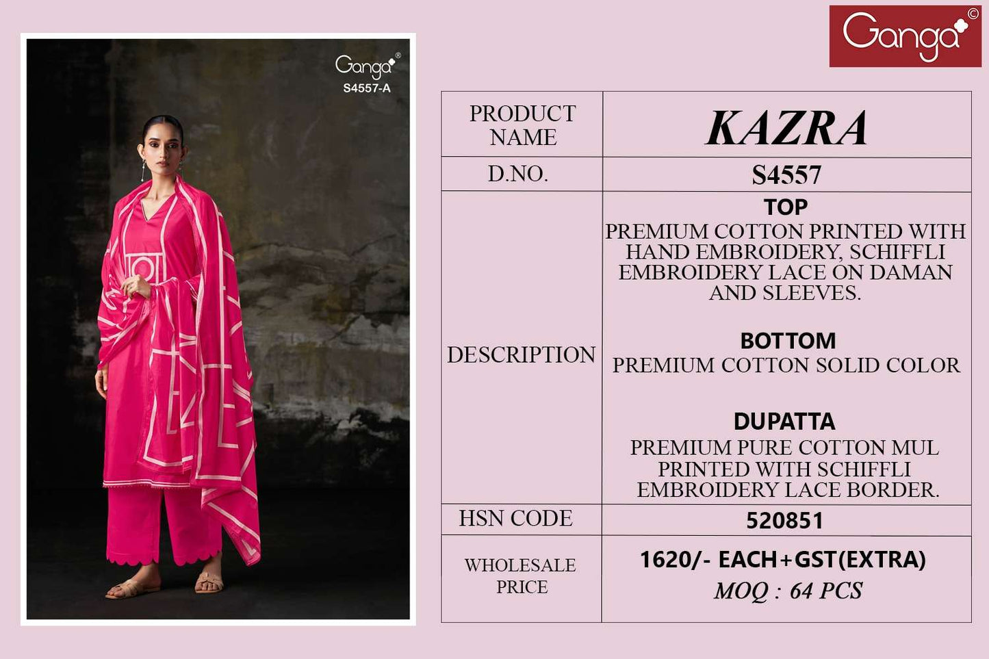 Ganga Fashion Kazra 4557 - Amrah Wholesale