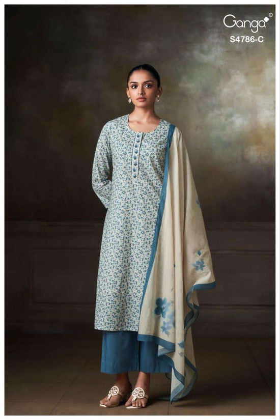 Ganga Fashion Ketzia 4786 Premium Cotton Dress Material
