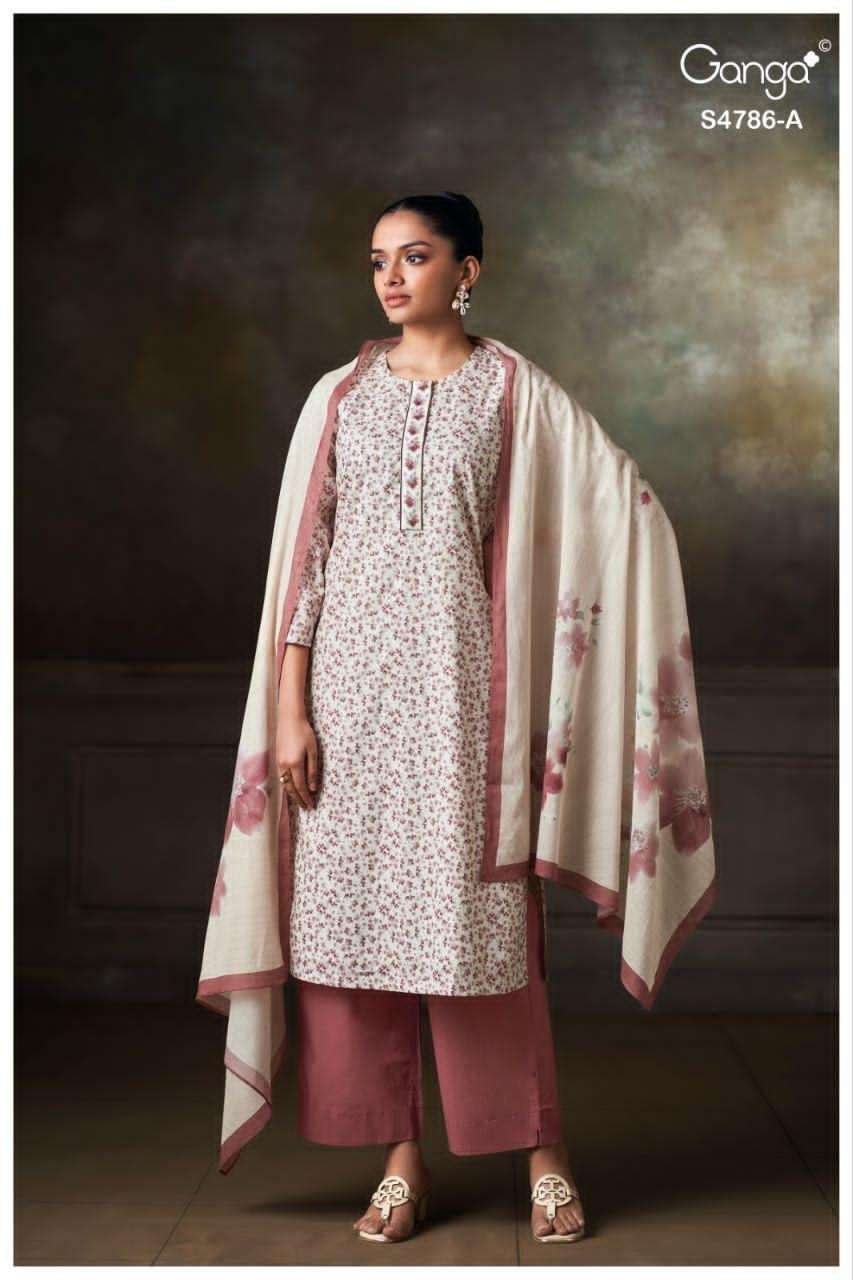 Ganga Fashion Ketzia 4786 Premium Cotton Dress Material