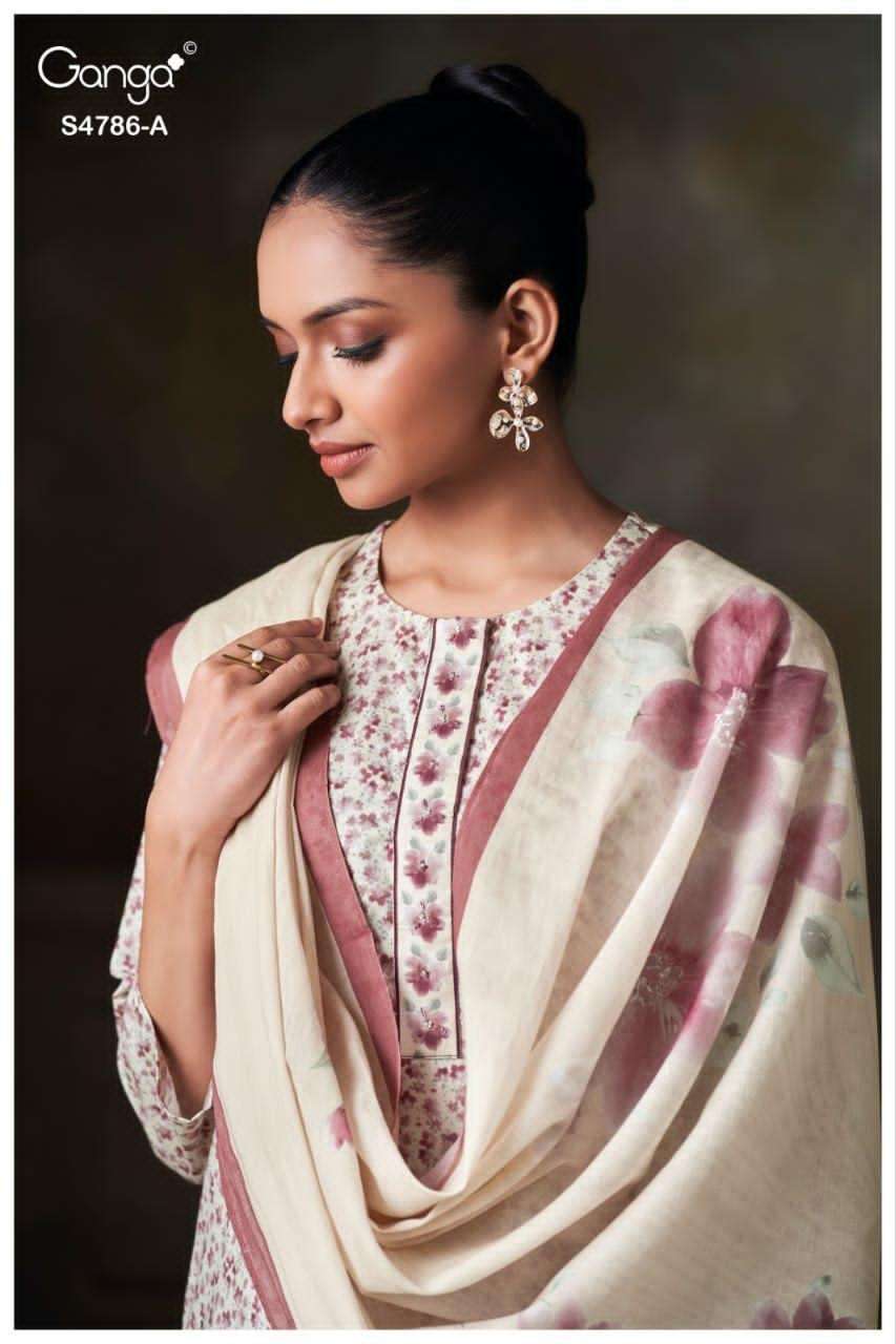 Ganga Fashion Ketzia 4786 Premium Cotton Dress Material