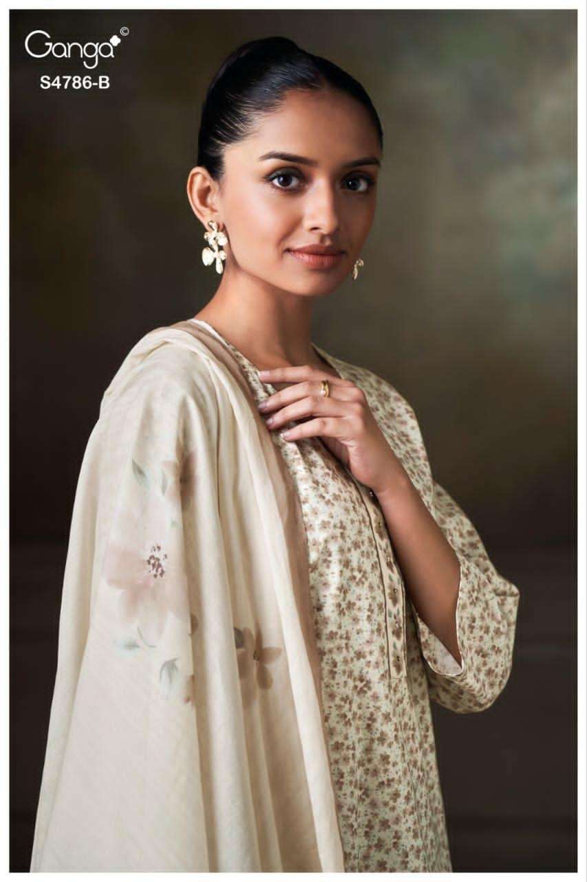 Ganga Fashion Ketzia 4786 Premium Cotton Dress Material