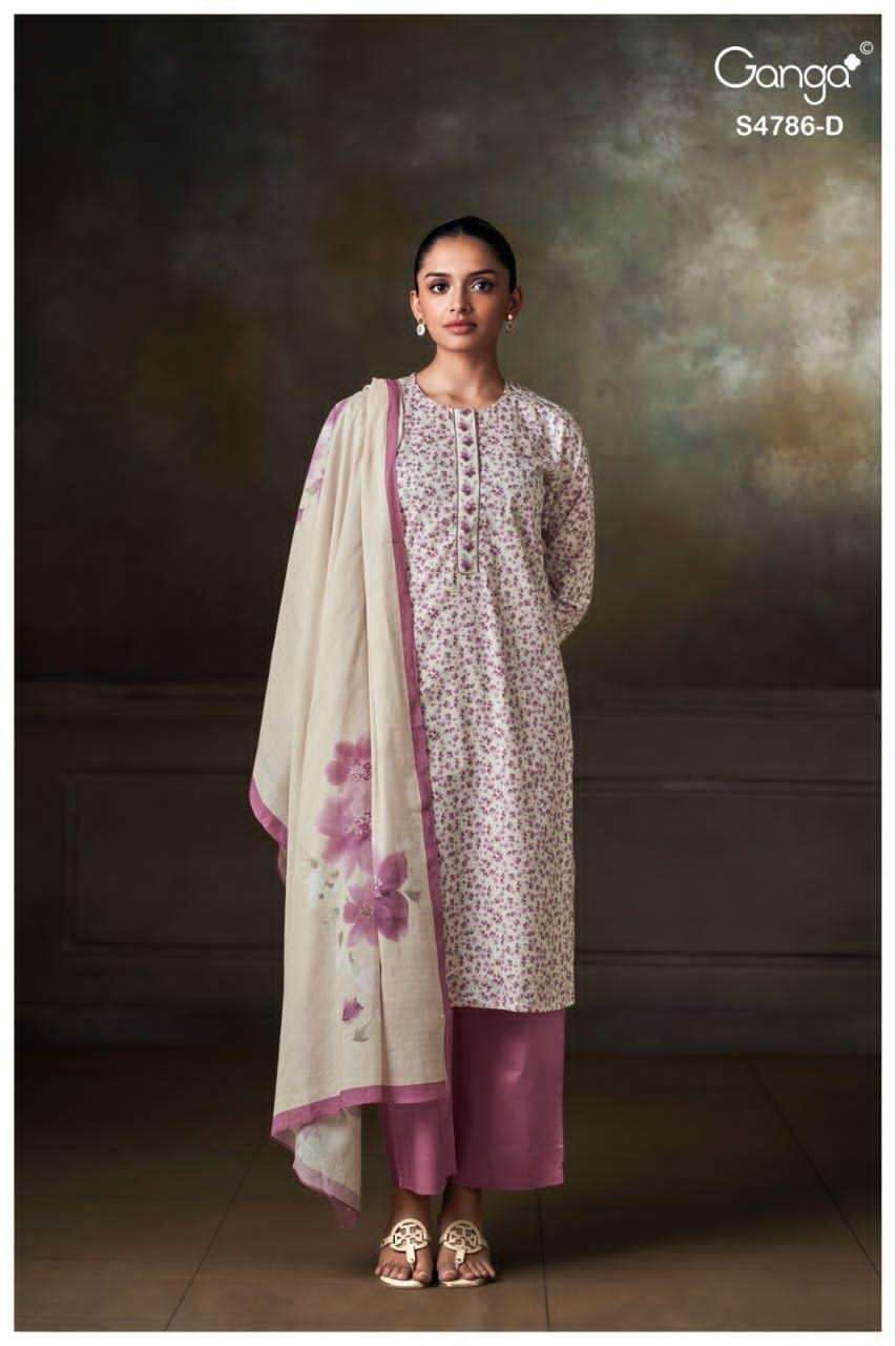 Ganga Fashion Ketzia 4786 Premium Cotton Dress Material