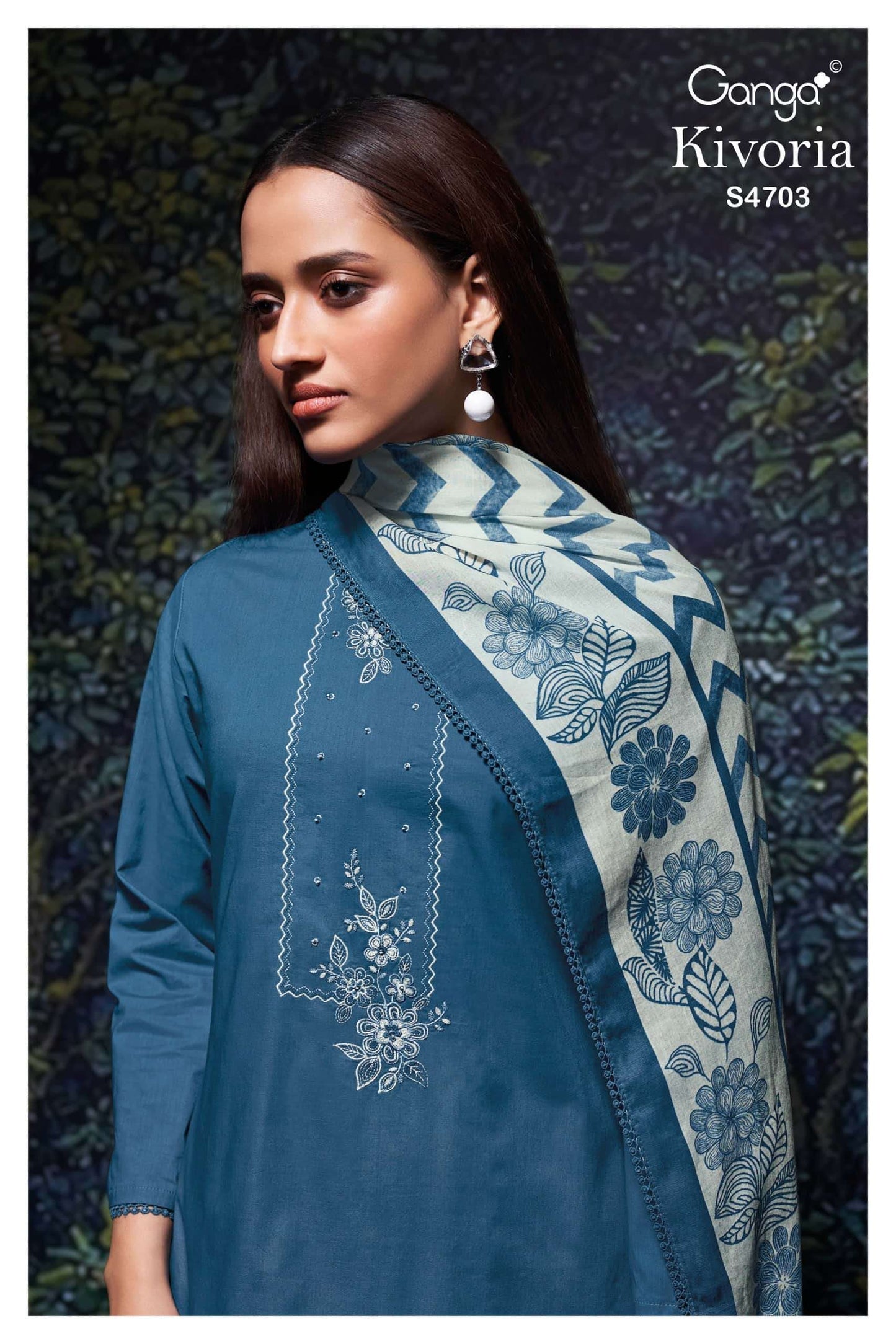 Ganga Fashion Kivoria 4703 Dress Material - Amrah Wholesale