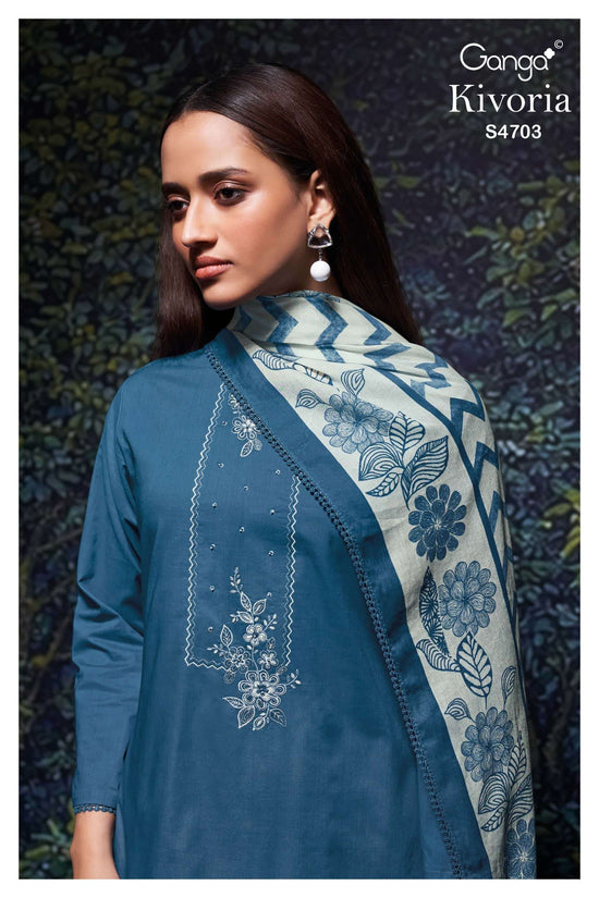 Ganga Fashion Kivoria 4703 Dress Material - Amrah Wholesale