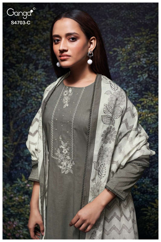 Ganga Fashion Kivoria 4703 Dress Material - Amrah Wholesale