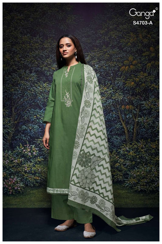 Ganga Fashion Kivoria 4703 Dress Material - Amrah Wholesale