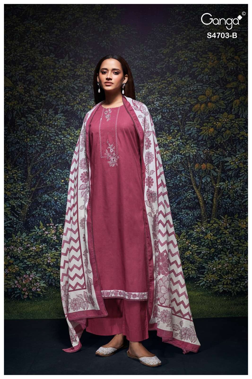 Ganga Fashion Kivoria 4703 Dress Material - Amrah Wholesale