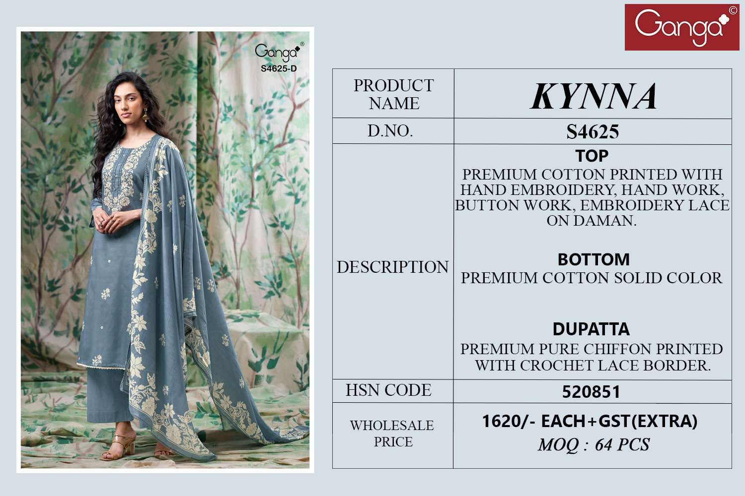 Ganga Kynna 4625 - Amrah Wholesale
