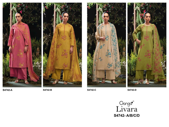 Ganga Fashion Livara 4742 Cotton Dress Material