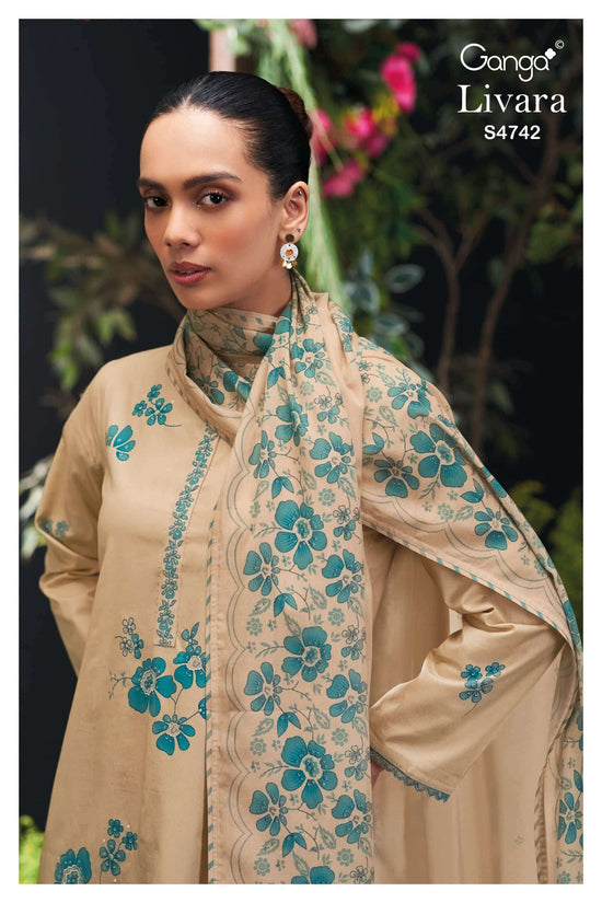Ganga Fashion Livara 4742 Cotton Dress Material