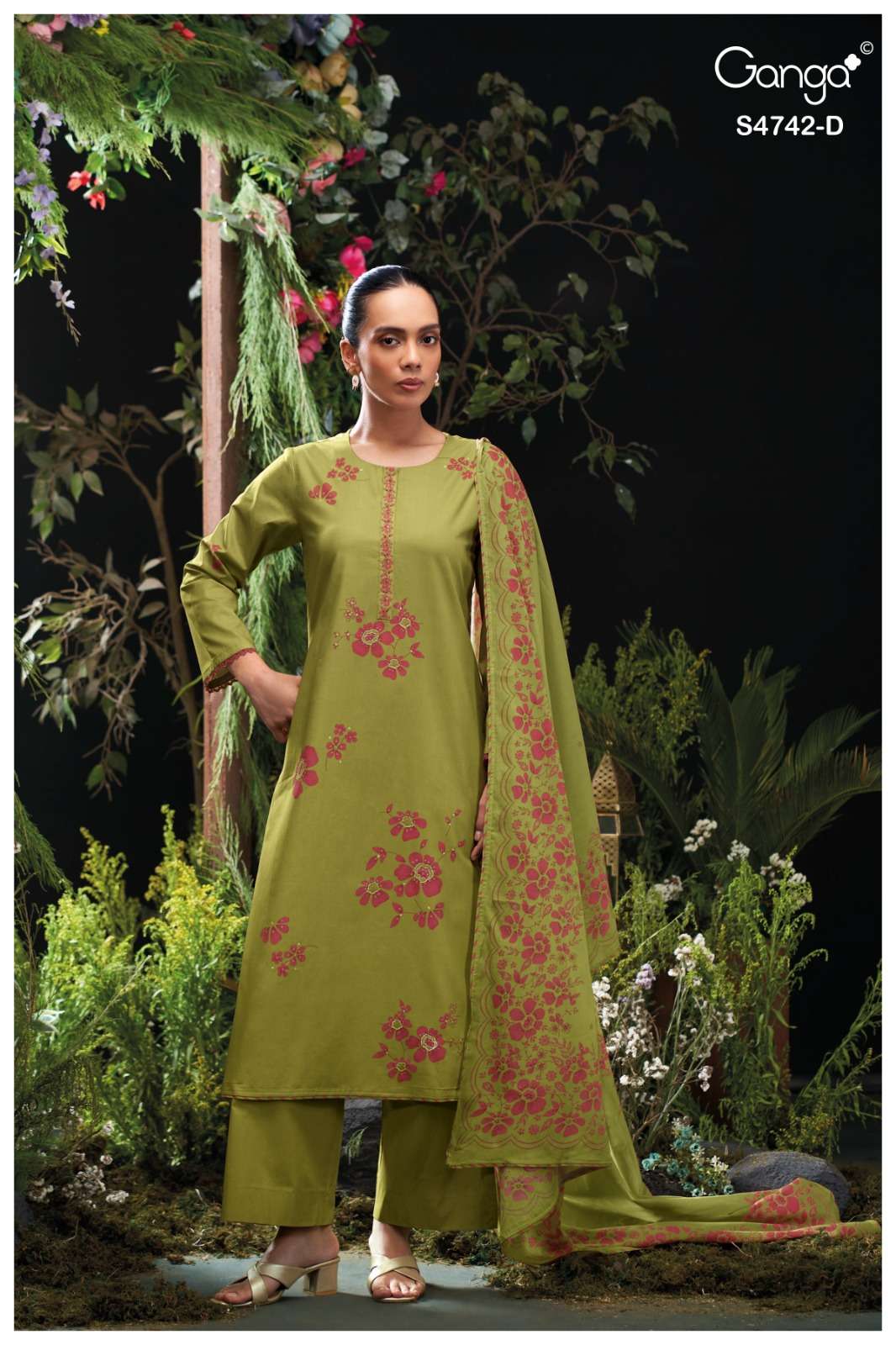 Ganga Fashion Livara 4742 Cotton Dress Material