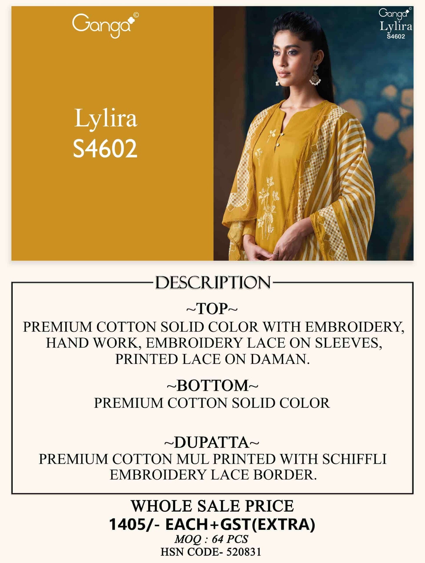 Ganga Fashion Lylira 4602 - Amrah Wholesale
