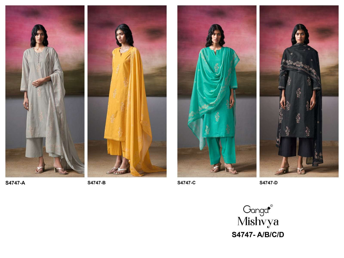 Ganga Fashion Mishvya 4747 Cotton Dress Material