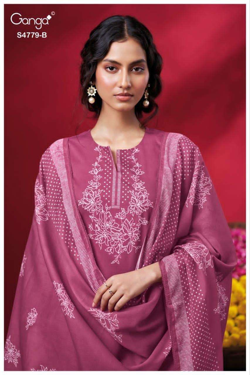 Ganga Fashion Mivana 4779 Premium Cotton Dress Material