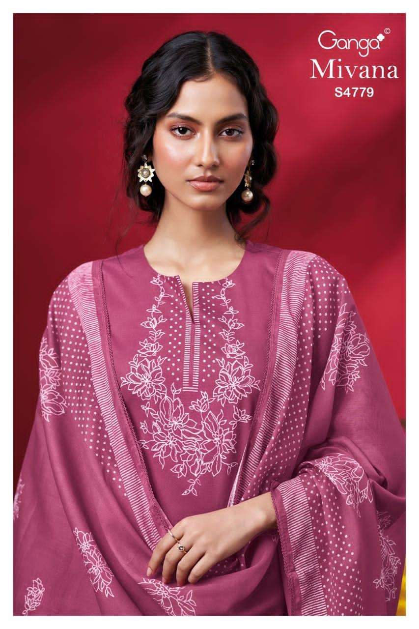 Ganga Fashion Mivana 4779 Premium Cotton Dress Material