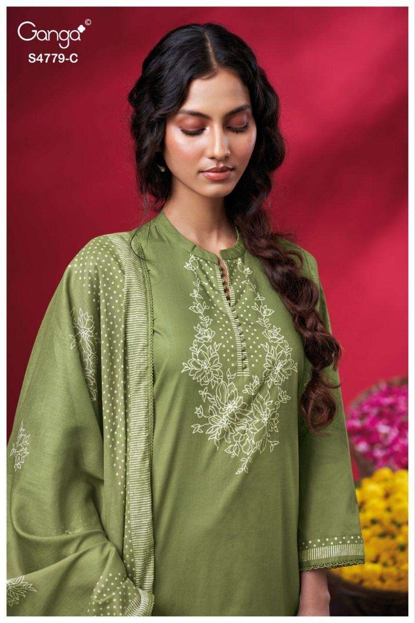 Ganga Fashion Mivana 4779 Premium Cotton Dress Material