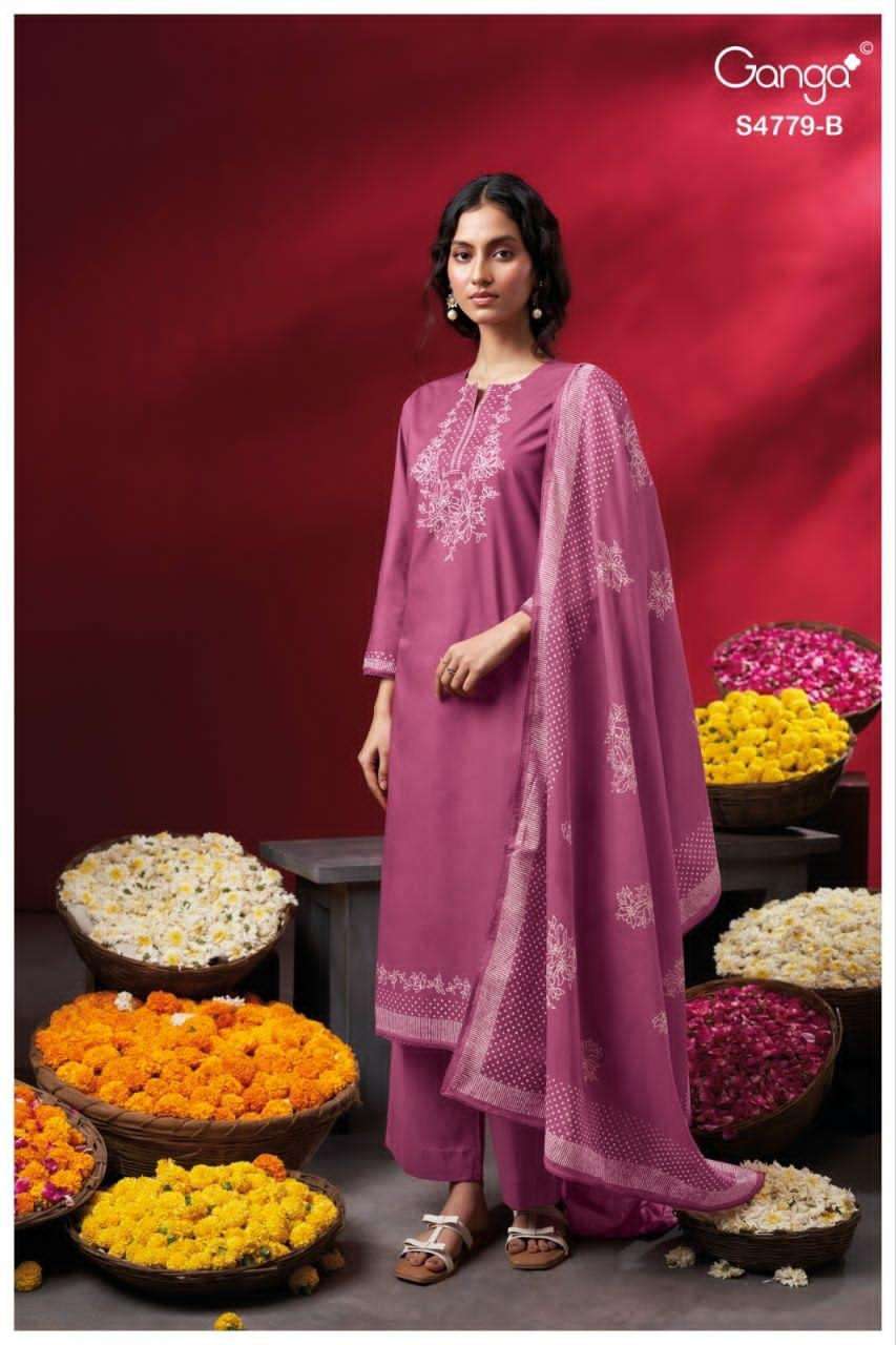 Ganga Fashion Mivana 4779 Premium Cotton Dress Material