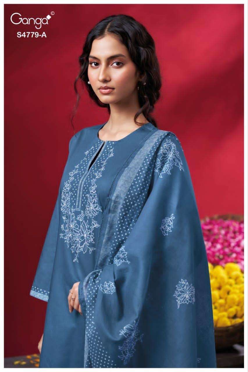 Ganga Fashion Mivana 4779 Premium Cotton Dress Material