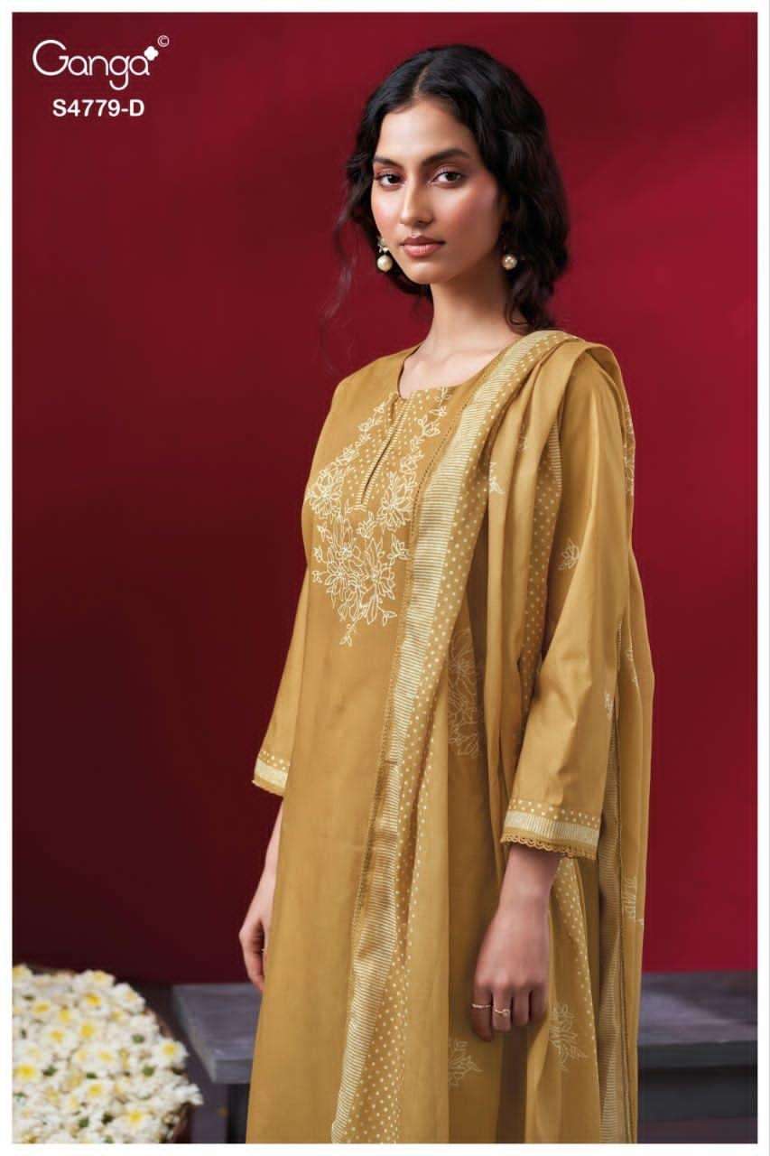 Ganga Fashion Mivana 4779 Premium Cotton Dress Material