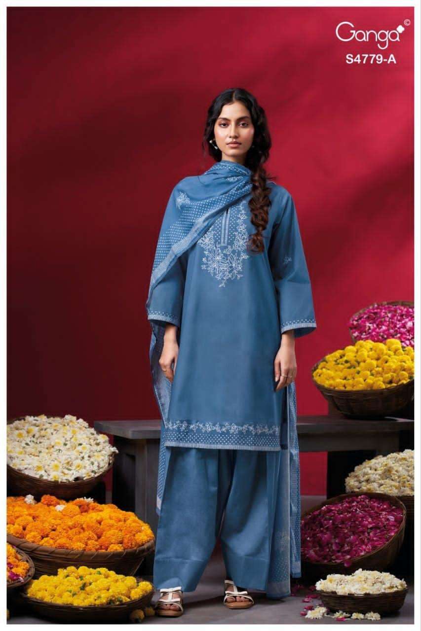 Ganga Fashion Mivana 4779 Premium Cotton Dress Material