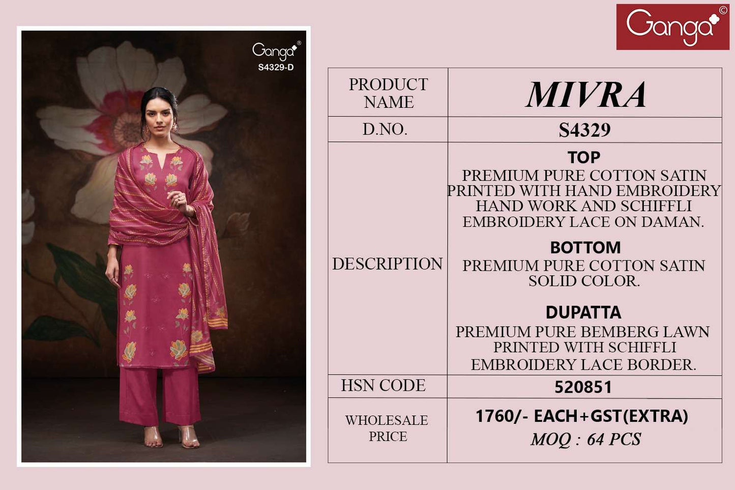 Ganga Fashion Mivra 4329