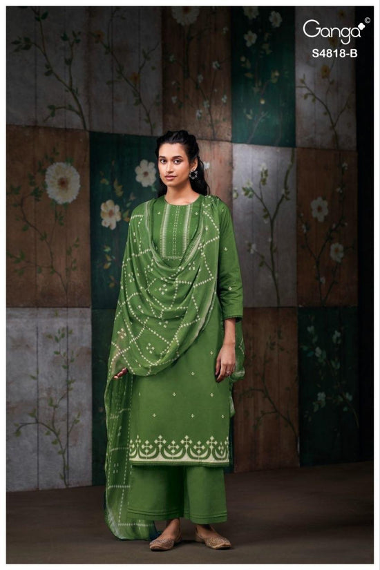 Ganga Nayanshi 4818 Cotton Dress Material - Amrah Wholesale